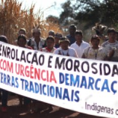 Mobilização Guarani Kaiowá, Mato Grosso do Sul. Foto: Ruy Sposati/Cimi
