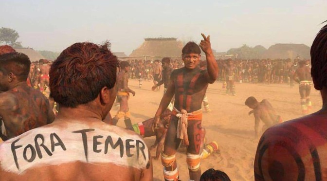 Michel Temer violenta os direitos dos povos indígenas para tentar impedir seu próprio julgamento