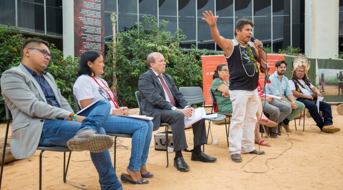 Dia Internacional dos Povos Indígenas é marcado por protesto em Brasília
