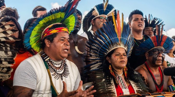 Mobilizado em Brasília, movimento indígena quer impedir retrocessos do governo Bolsonaro